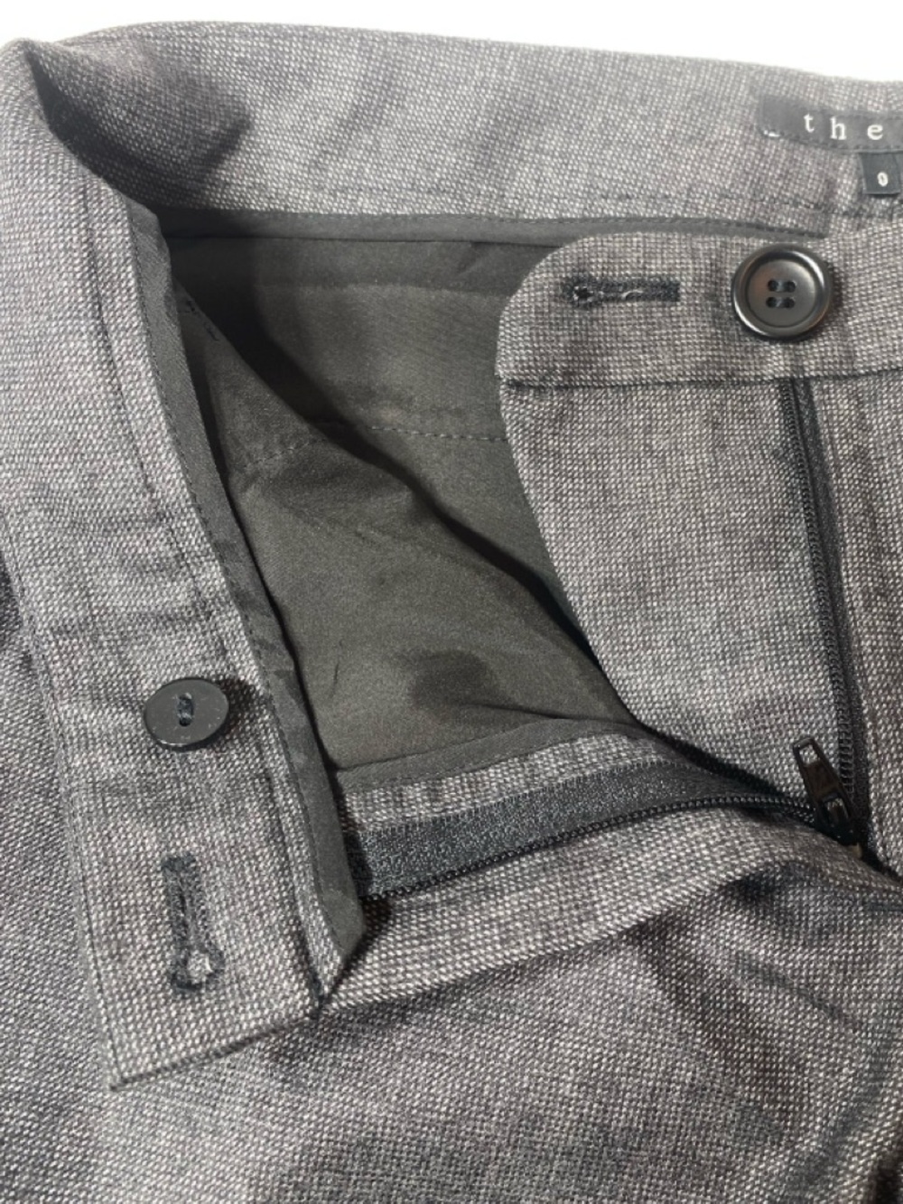 Theory Women’s Rosel Pants Wool Blend Charcoal Gray Size 0 - Picture 5 of 9